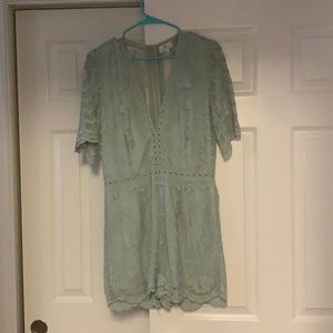 Mint green romper
